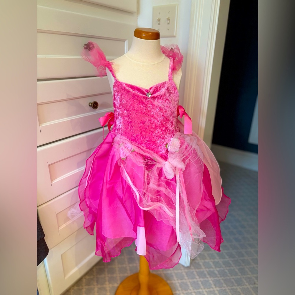Pink Fairy Princess Halloween Costume Dress Costume Size 5-6
